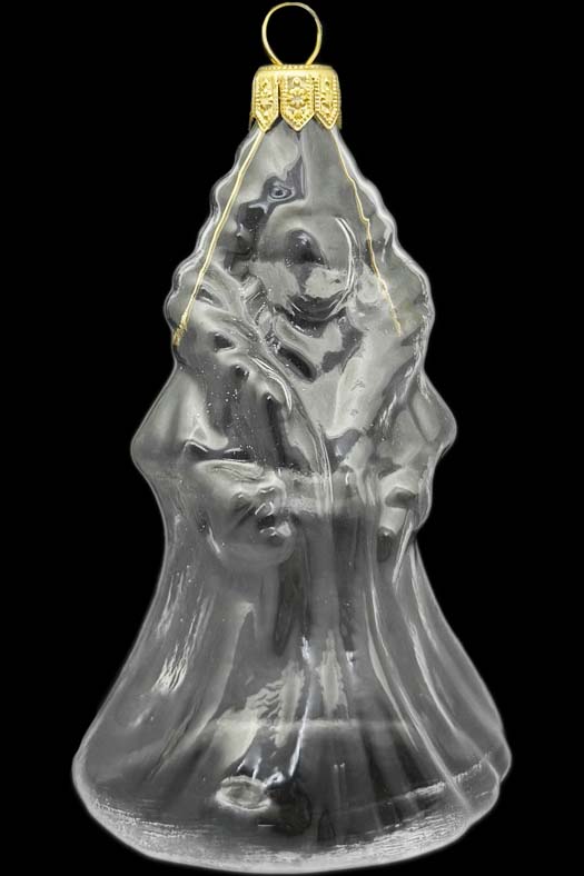 Стеклянная елочная игрушка Заготовка Снежная Королева 10,3 см 161511300